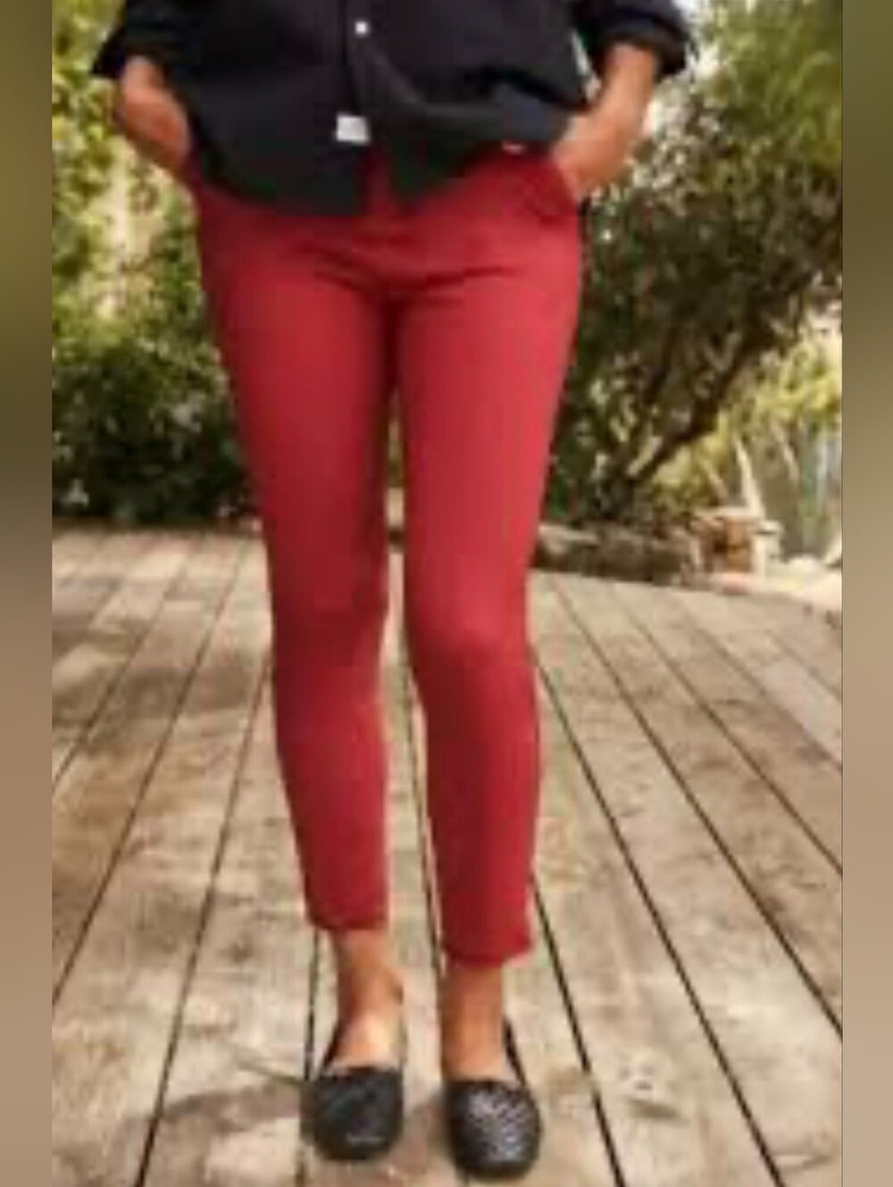 NWOT Frank & Eileen Murphy Billion Dollars Cranberry Pants